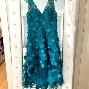 Marchesa Notta 3D Floral Dress